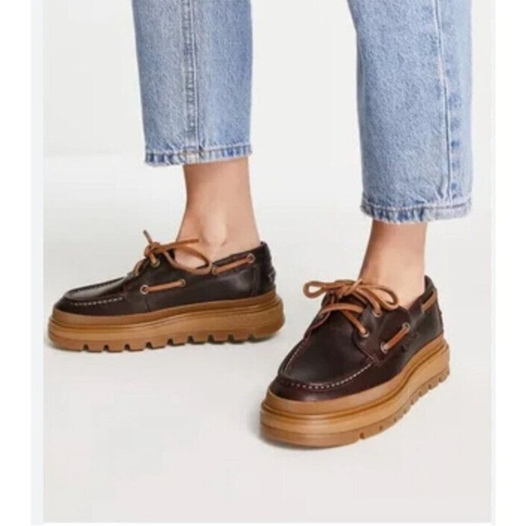 Timberland Shoes - Timberland Women’s Ray City EK+ Burgundy Leather Boat Shoes